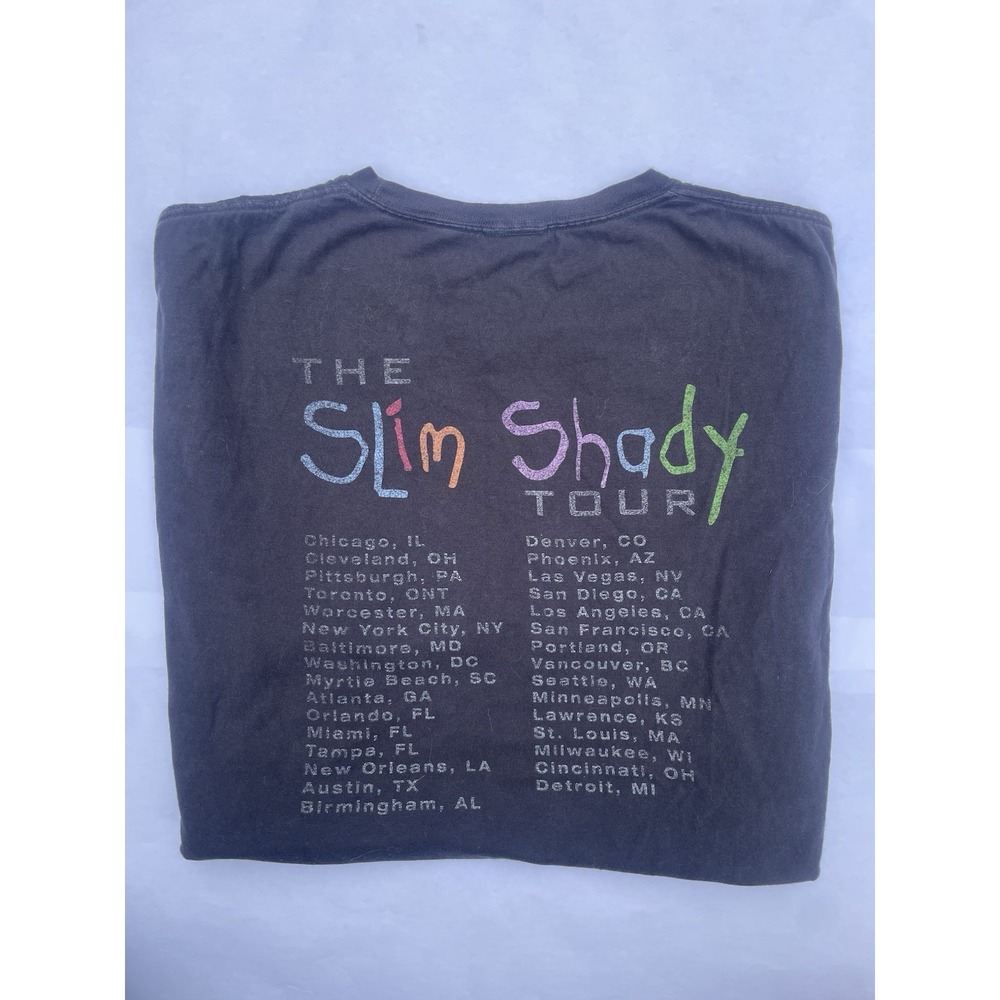 RARE VTG Vintage Official Slim Shady Tour Eminem Middle Finger T-Shirt L Tee HTF - Picture 6 of 6